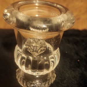 EAPPG CLEAR GLASS Match Tooth pick holder By Duncan Rows